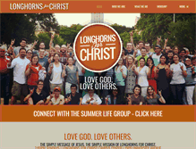 Tablet Screenshot of longhornsforchrist.org